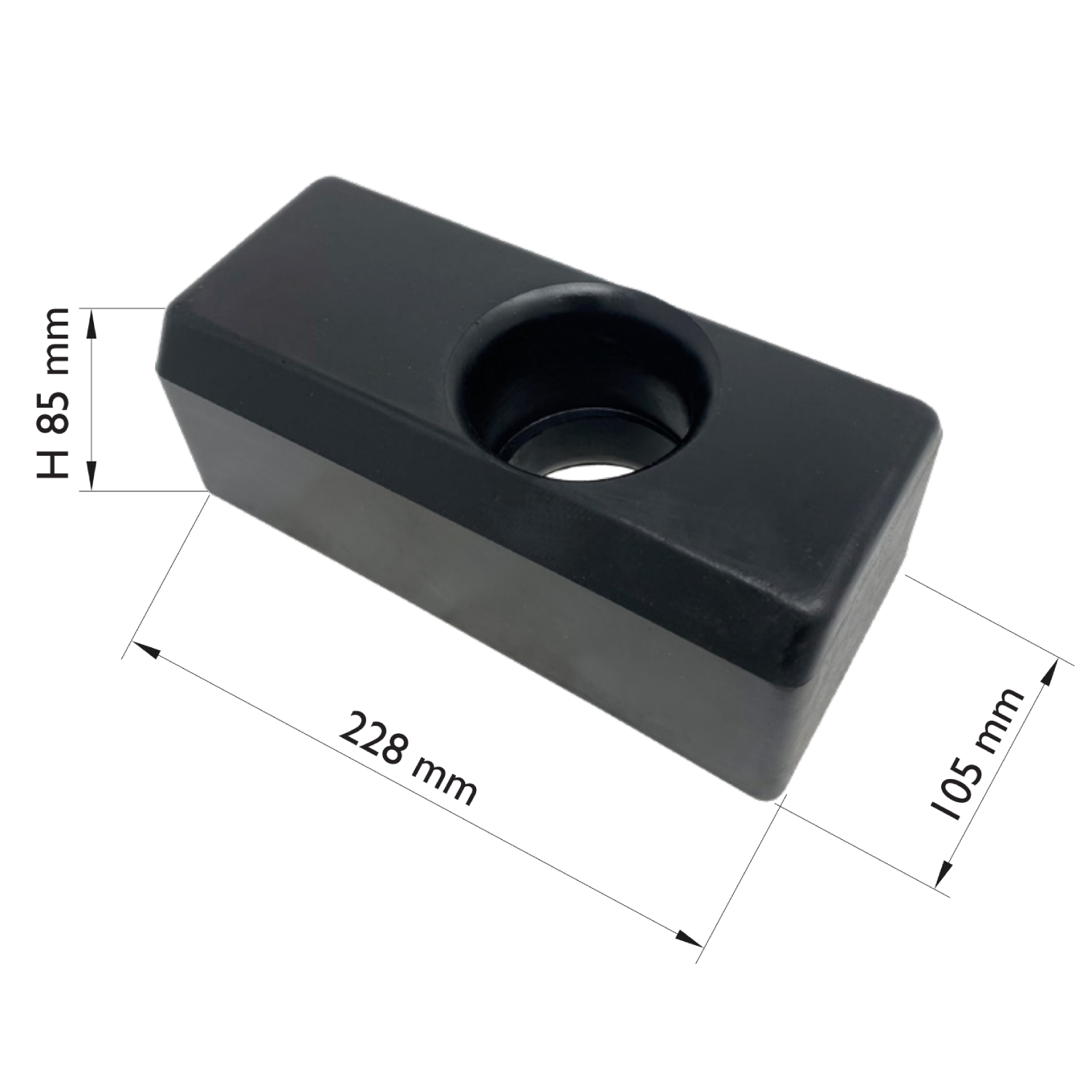 Zerbino In Gomma Per Tesla Model S (dal 2012), Tappetino Lato Guida, Colore Nero, Spessore 1,5 Cm, Facile Da Pulire